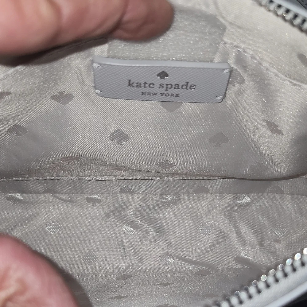 ☆Sale☆ Kate Spade New York Flash Glitter Crossbody Grey/ Silver - Picture 6 of 11